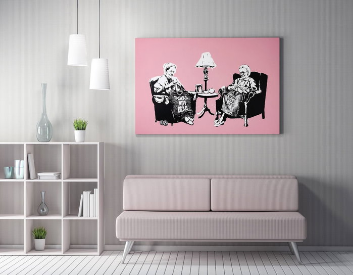 Wallity Lienzo Decorativo Banksy WY141 (50 x 70 cm) Wallity Lienzo Decorativo Banksy WY141 (50 x 70 cm)